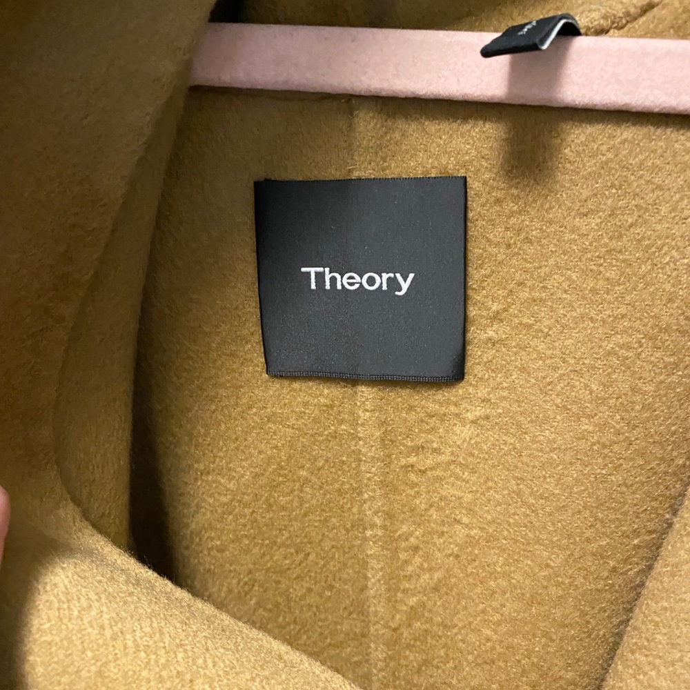 Theory Hooded Divide Wool Cashmere Poncho Jacket - Picture 7 of 8